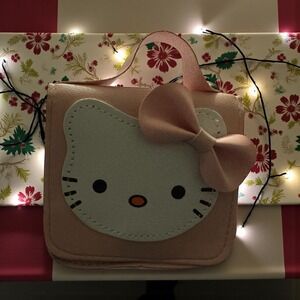 Hello Kitty Pink Faux Leather Mini Purse‎ Bag with Bow